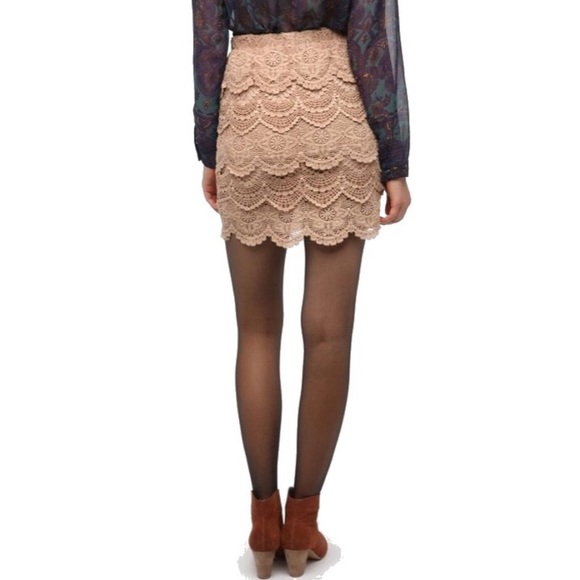 Staring At Stars Tiered Crochet Mini Skirt - Picture 3 of 8